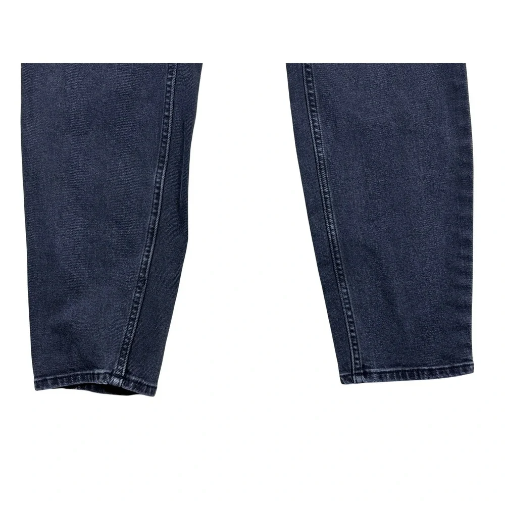 HM Womens High Waisted Skinny Jeans Faded Black Size 18 Tapered‎ Leg Denim